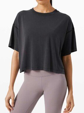 Lululemon Ease of It All Short Sleeve Black Size 2